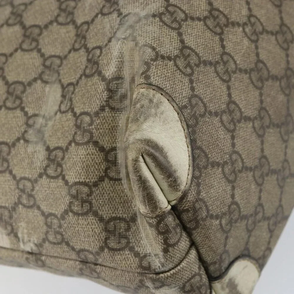 GUCCI GG Supreme Tote Bag PVC Beige 211137 Auth 156914 - Picture 13 of 16